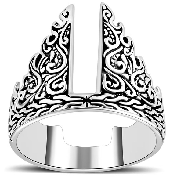 Bali Legacy Gate of Heaven Ring in Sterling Silver - Sz 5 - Picture 1 of 10